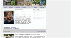 Desktop Screenshot of biodiversity-lorenzomarini.eu